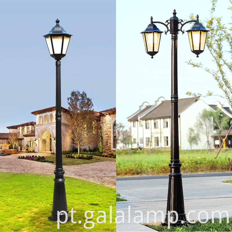 Luzes paisagísticas impermeáveis elegantes para espaços de jardim ao ar livre